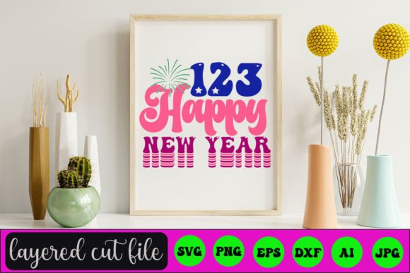 123 HAPPY NEW YEAR RETRO SVG Review