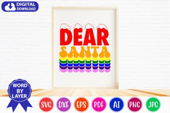 Dear Santa Retro Svg Design Review