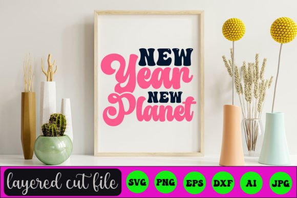 New Year New Planet Retro SVG Review