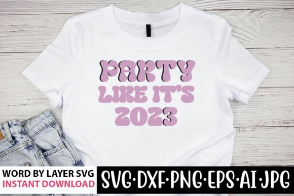 Party Like Its 2023 Retro SVG
