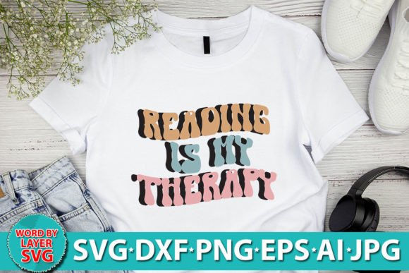 Reading is My Therapy RETRO SVG Review