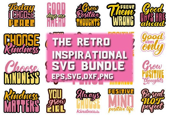 Retro Svg Quotes Designs Bundle Review